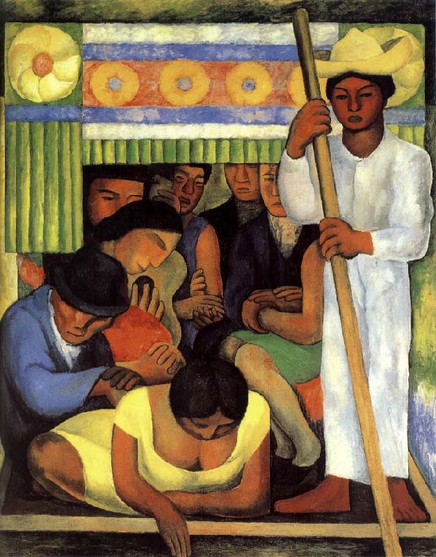 Diego Rivera Canoe oil painting picture